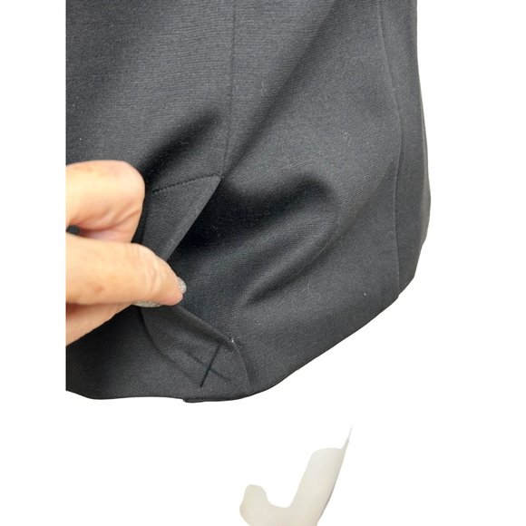 Suzy Shier Women’s Blazer Black M Vintage Shoulder Pads Button Princess Seams - Picture 11 of 16